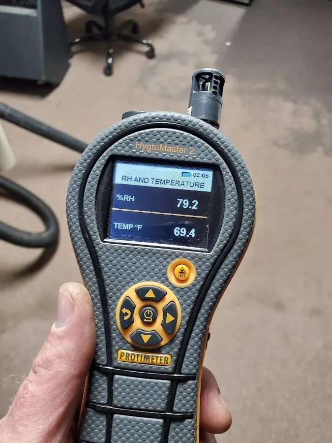 Moisture meter humidity assessment for Fire & Smoke Damage Restoration in Borger